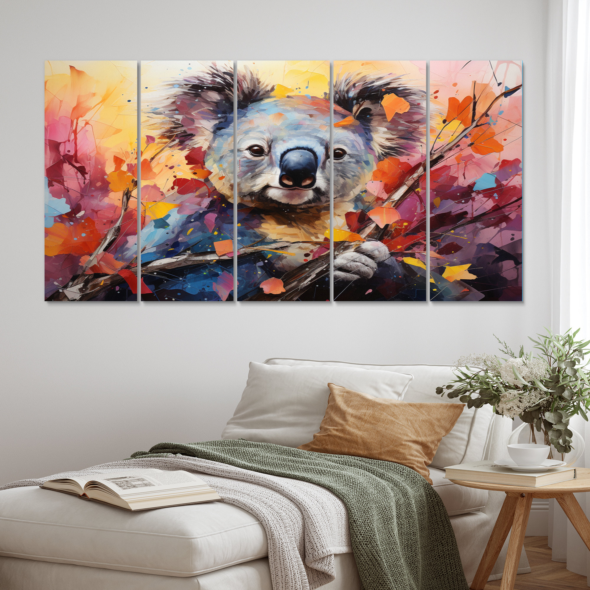 Design Art Koala Koalas Serenity Collage II Animals Wall Art Living